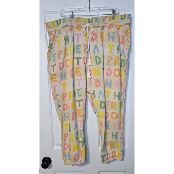 Anthropologie Luke John Matthew Arnold Pride Joggers Size 2X - Picture 1 of 4